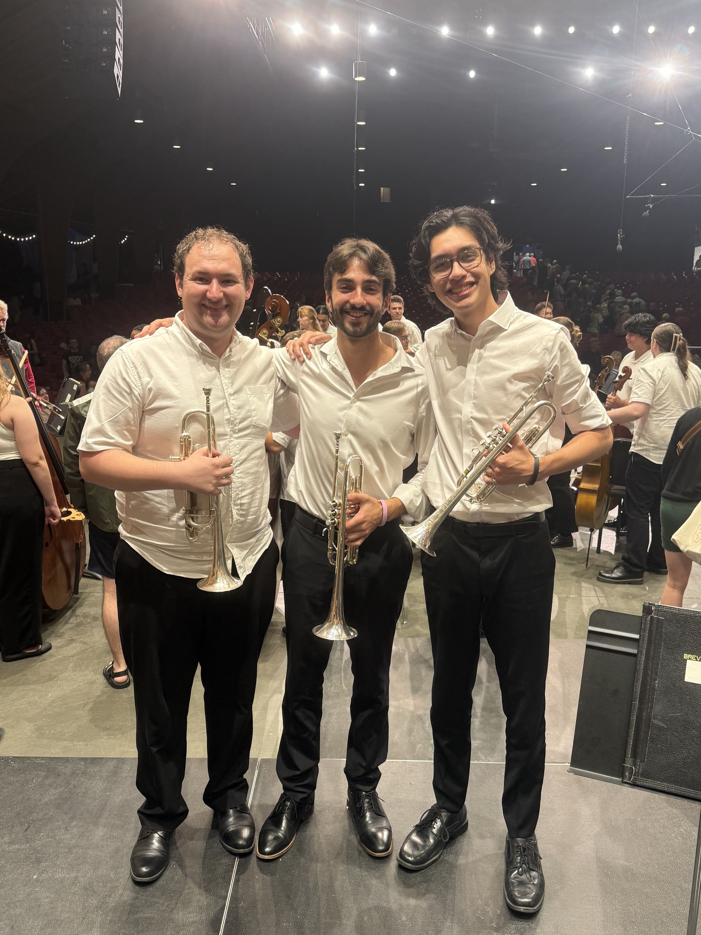 Beaming after an incredible performance of Sibelius' Symphony no. 2, one of my favorite musical memories