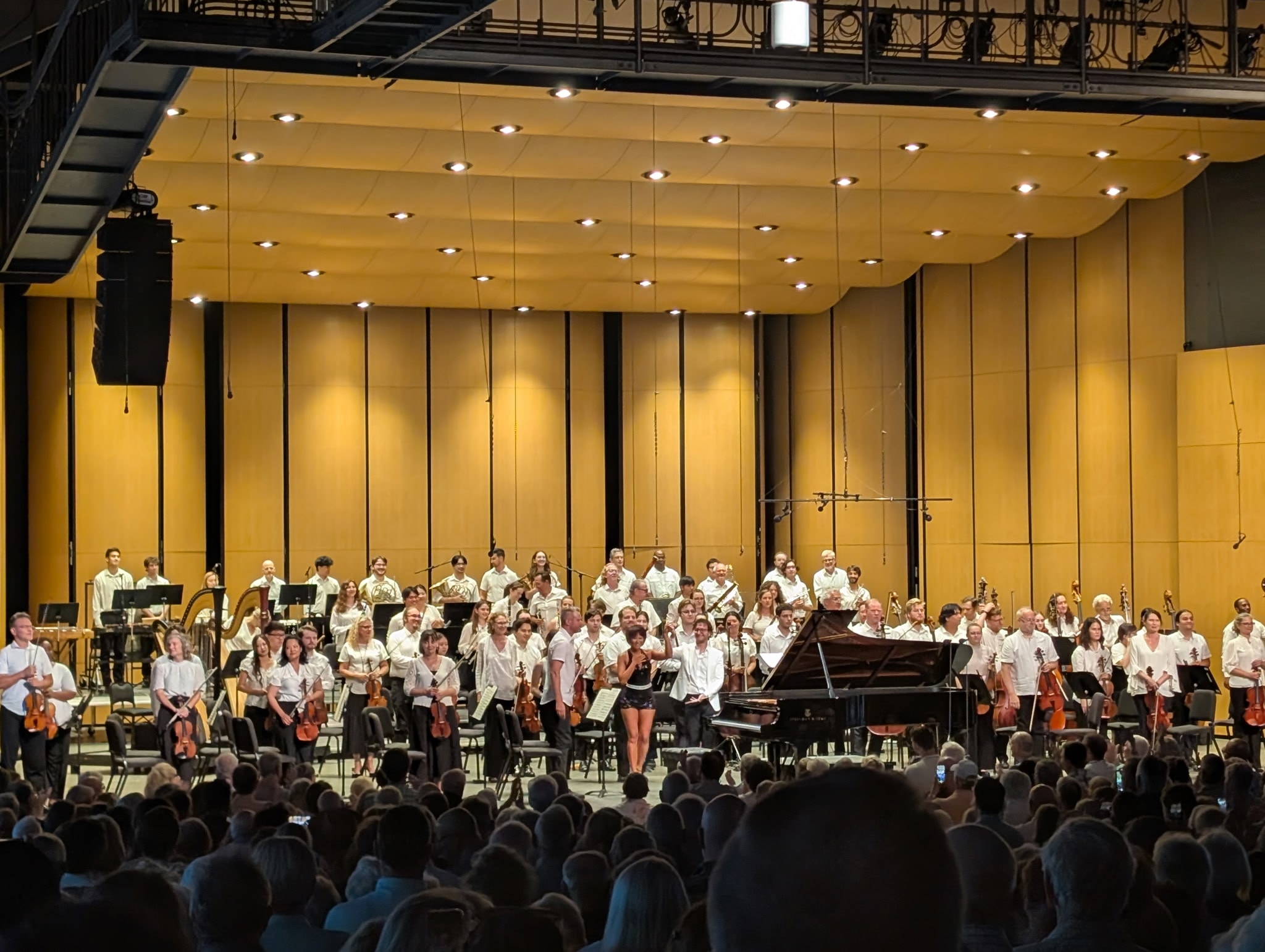 Performing Ravel's Concerto for the Left Hand, among others, with Yuja Wang at the Brevard Music Center