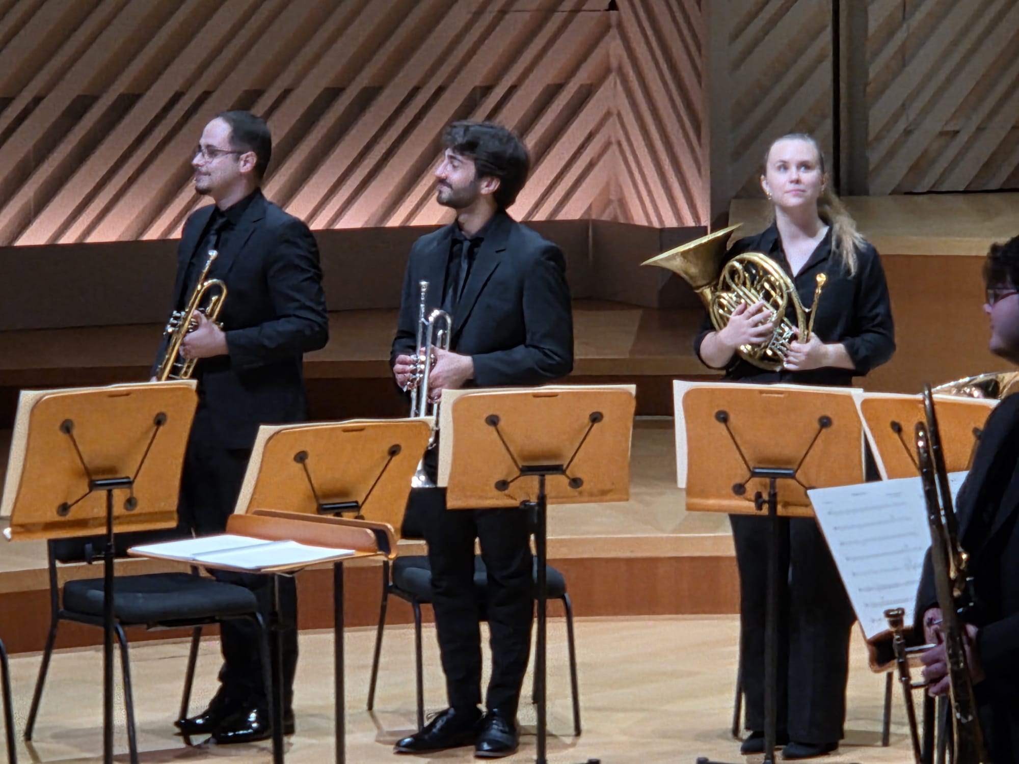 Bows after the New World Symphony Brass Chamber Concert.