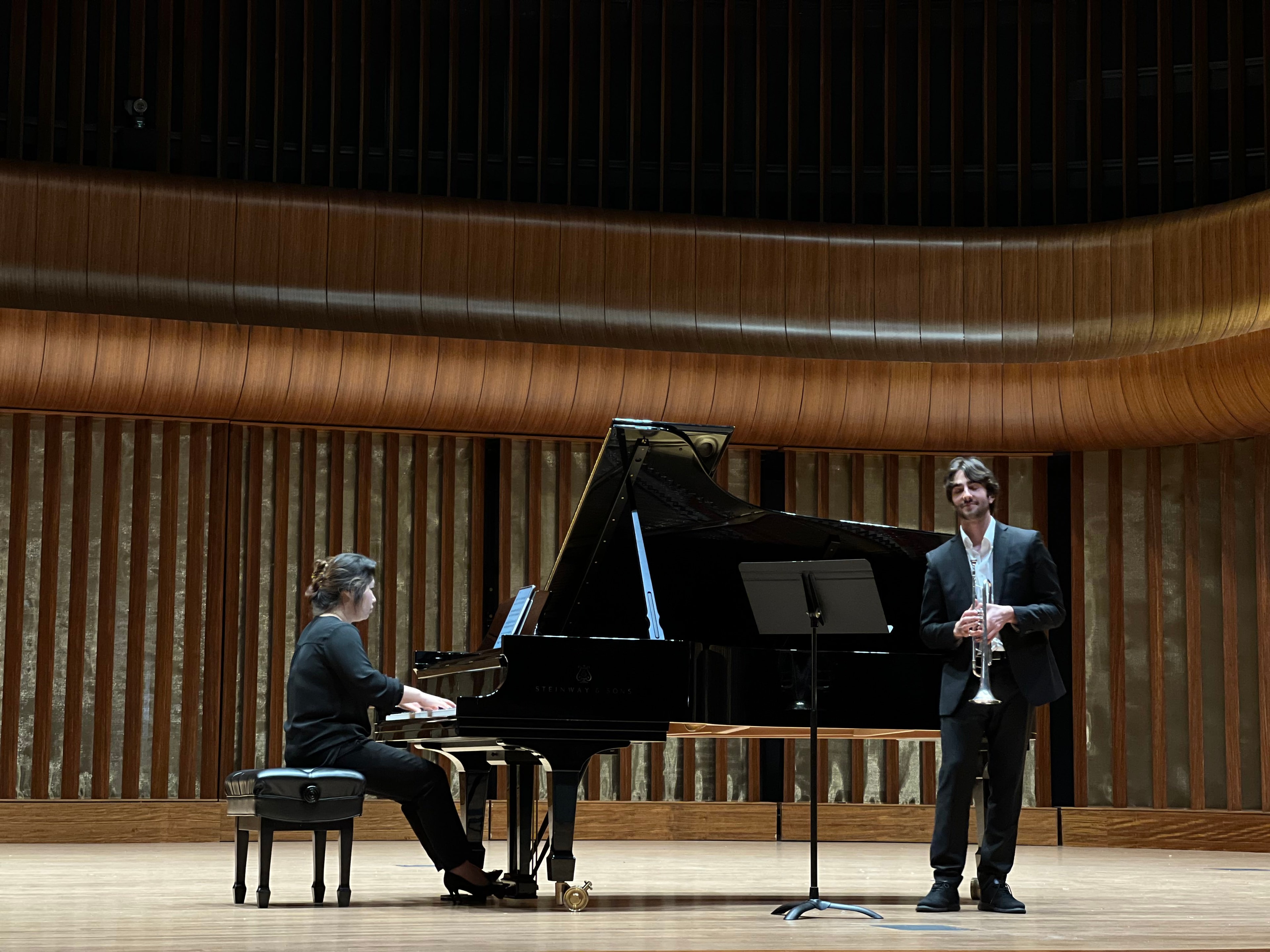 Performing Bohme's Trumpet Concerto in Kingsville, Texas with Dr. Suyeon Kim